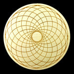 12in Large Wood TORUS Crystal Grid Sacred Geometry Energy Field