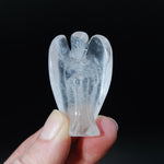 Clear Quartz Carved Crystal Guardian Angel