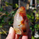 Carnelian Crystal Flame, Carnelian Agate Freeform Tower, Madagascar