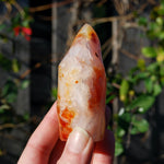Carnelian Crystal Flame, Carnelian Agate Freeform Tower, Madagascar