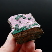 Load image into Gallery viewer, Cobaltoan Calcite Malachite Crystal Cluster, Cobalto Calcite
