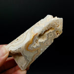 PINK Crazy Lace Agate Druzy Filled Crystal Tower, Indonesia