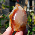 Carnelian Crystal Flame, Carnelian Agate Freeform Tower, Madagascar