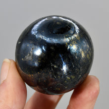 Load image into Gallery viewer, RARE Covellite Crystal Sphere, AAA Top Quality Blue Covelite, Peru
