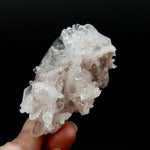 Pink Faden Quartz Crystal Cluster, Colombia