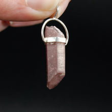 Load image into Gallery viewer, Darkest Purple Dreamsicle Lithium Lemurian Seed Crystal Starbrary Pendant for Necklace, Brazil
