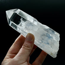 Load image into Gallery viewer, Lightning Strike Grounding Penetrator Colombian Blue Smoke Blades of Light Lemurian Quartz Crystal Cluster, Devic Temple Optical Quartz, Santander, Colombia
