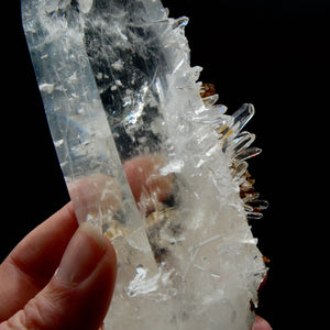 DT Manifestation Channeler Colombian Blue Smoke Lemurian Crystal, Trigonic Record Keepers Self Healed Optical Quartz, Santander, Colombia