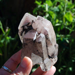 ET Soulmate Isis Face Pink Lithium Lemurian Quartz Crystal Starbrary Specular Hematite, Brazil