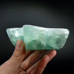 Large Green Fluorite Crystal Star Shaped Bowl
