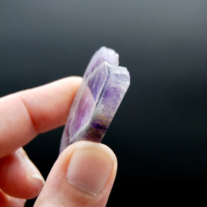 Chevron Amethyst Quartz Crystal Slice, Zambia