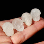 1in Clear Quartz Carved Crystal Skull