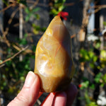 Carnelian Crystal Flame, Carnelian Agate Freeform Tower, Madagascar