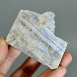 Flashy Rainbow Moonstone Sunstone Crystal Slab, Thick Rainbow Moonstone Slice, India