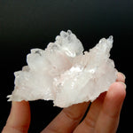 Pink Faden Quartz Crystal Cluster, Colombia