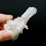 Pink Faden Quartz Crystal Cluster, Colombia