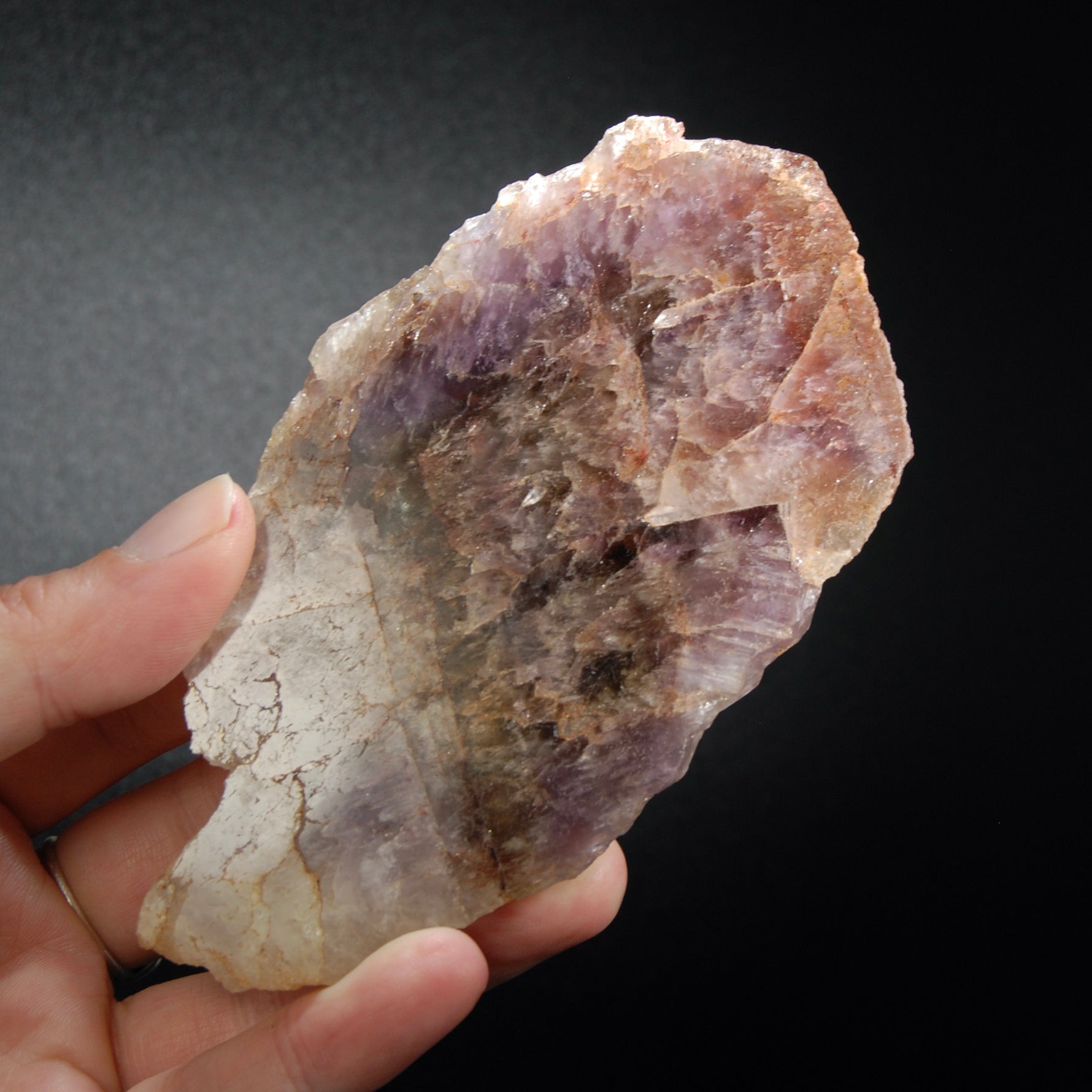 Super Seven Cacoxenite Crystal Slab Melody Stone