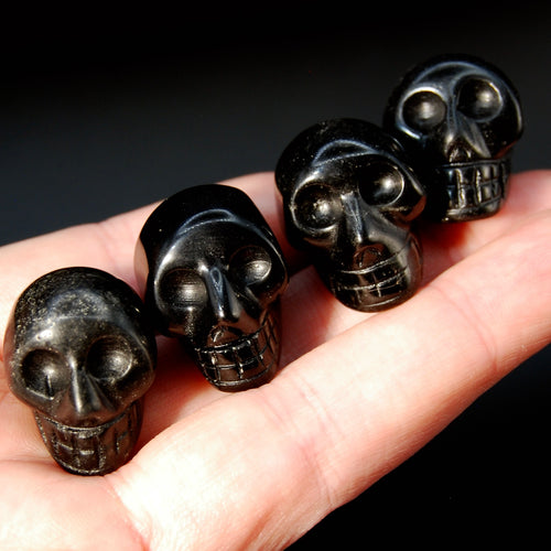 1in Mini Obsidian Carved Crystal Skull