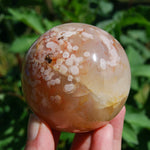 Sakura Flower Agate Crystal Sphere