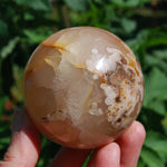 Sakura Flower Agate Crystal Sphere