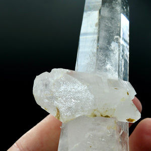ET Crown Cross Colombian Devic Temple Channeler Lemurian Crystal, Record Keeper Optical Quartz, Santander