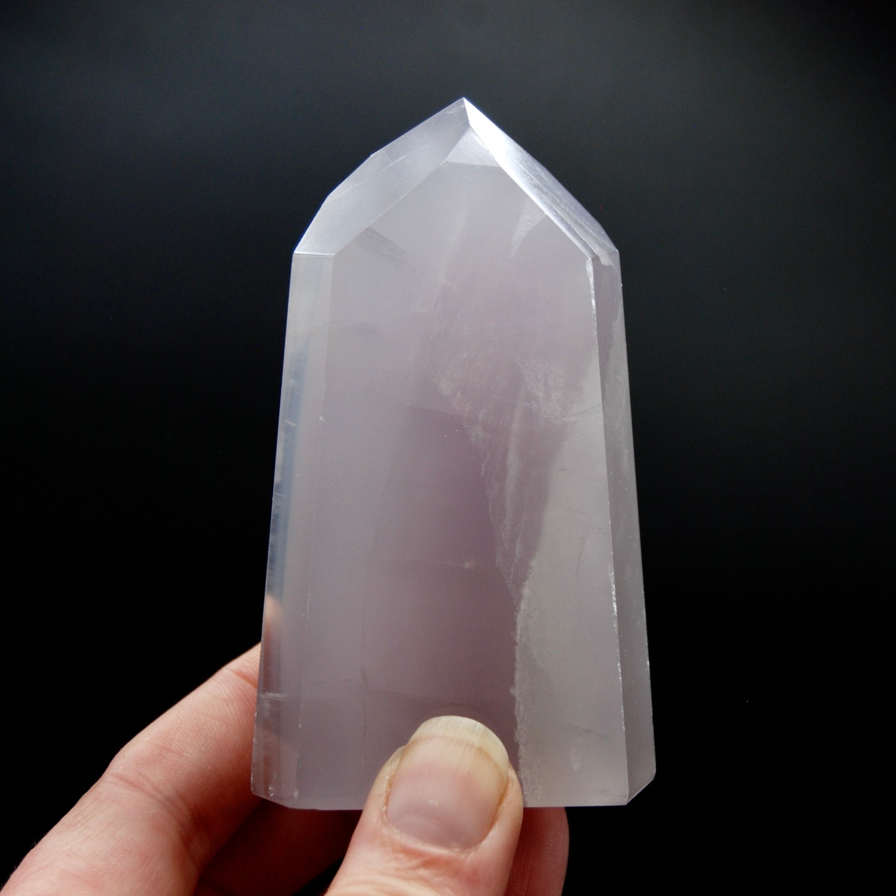 Dow Channeler Lavender Yttrium Fluorite Crystal Tower, Argentina