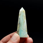 AAA Blue Andean Opal Crystal Tower, Natural Andean Blue Opal Gemstone, Peru
