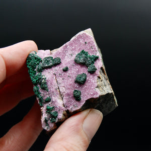 Cobaltoan Calcite Malachite Crystal Cluster, Cobalto Calcite