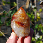 Carnelian Crystal Flame, Carnelian Agate Freeform Tower, Madagascar
