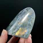 Sunset Labradorite Crystal Freeform Tower, Super Flashy Spectrolite