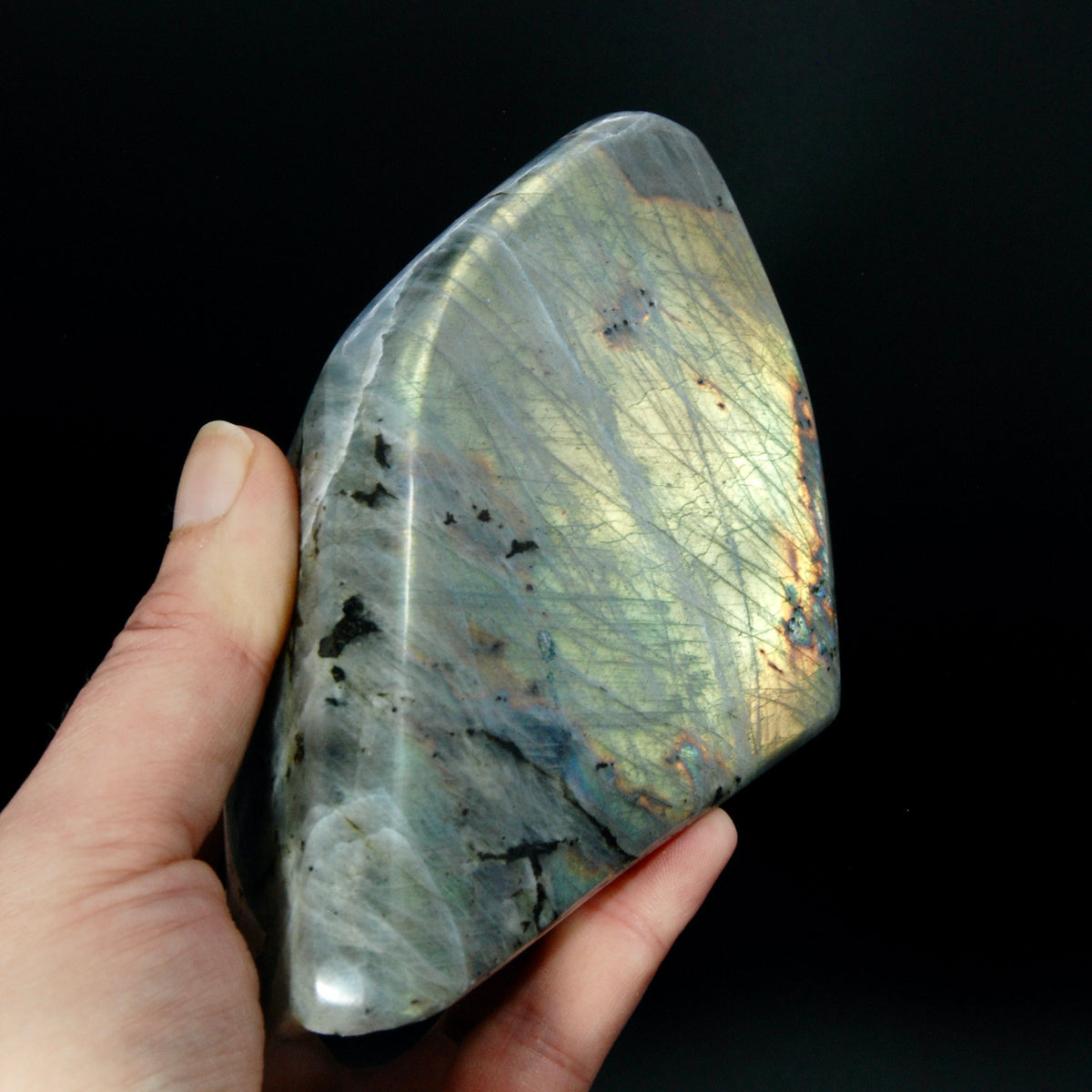 Yellow Labradorite Crystal Freeform Tower
