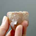 ET Strawberry Pink Scarlet Temple Lemurian Quartz Crystal Cluster, Serra do Cabral, Brazil