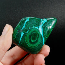 Load image into Gallery viewer, Chrysocolla Malachite Crystal Palm Stone, Congo
