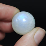 Mini Rainbow Moonstone Crystal Sphere, GUARANTEED Blue Flash, 15mm 20mm 25mm