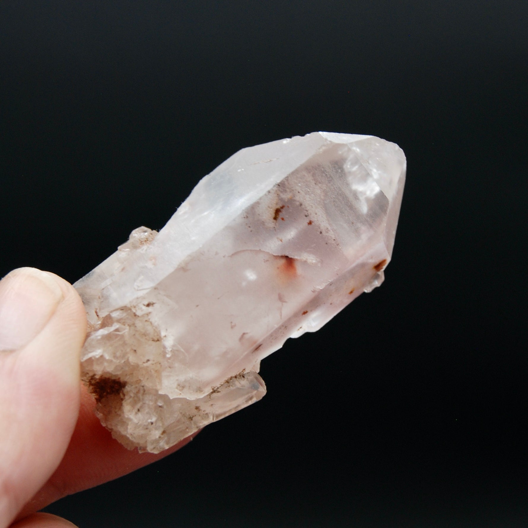 Pink Lithium Lemurian Quartz Crystal Starbrary, Brazil