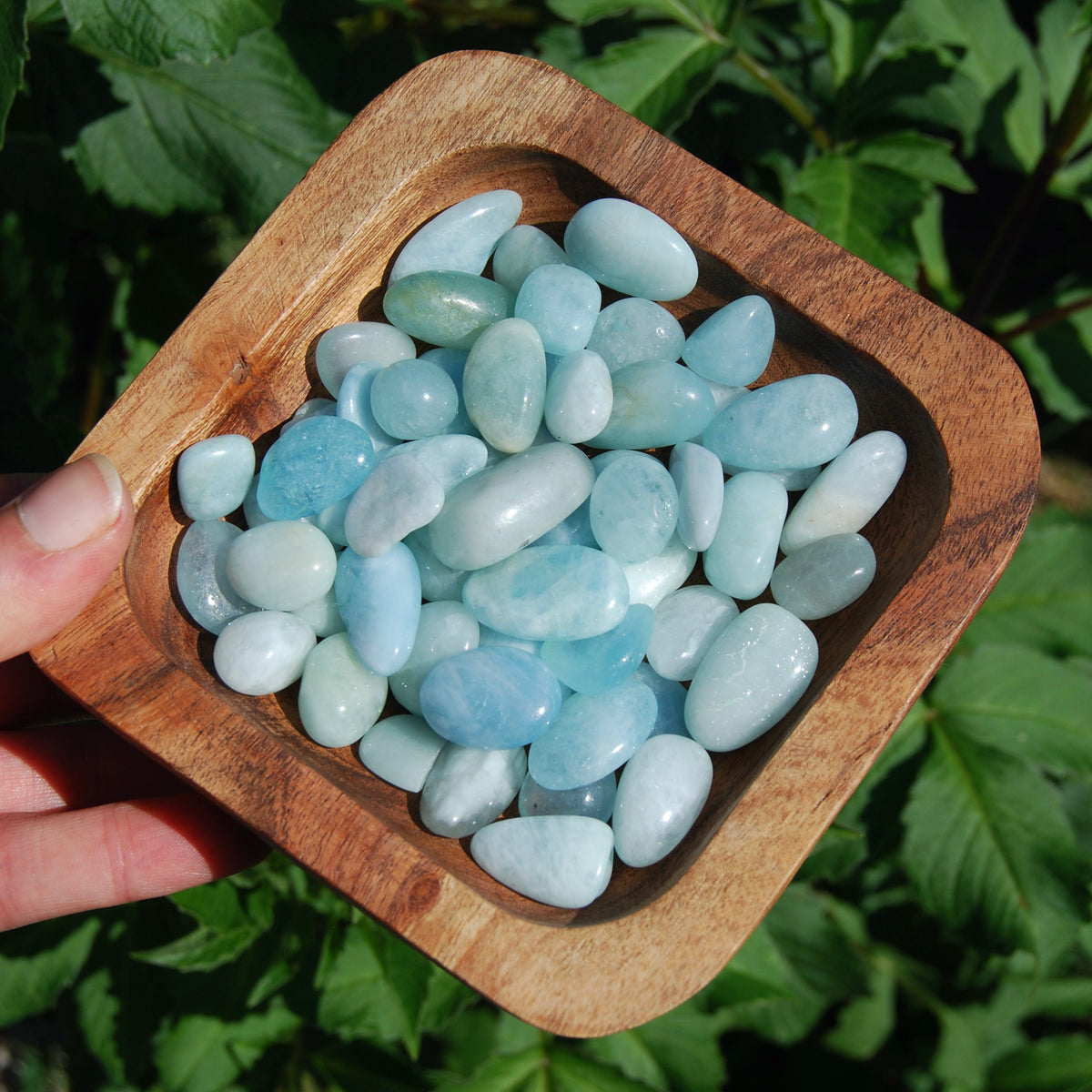 Aquamarine Gemstone Tumbled Stones
