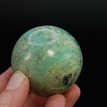 Load image into Gallery viewer, Genuine Green Chrysoprase Crystal Sphere, Indonesia
