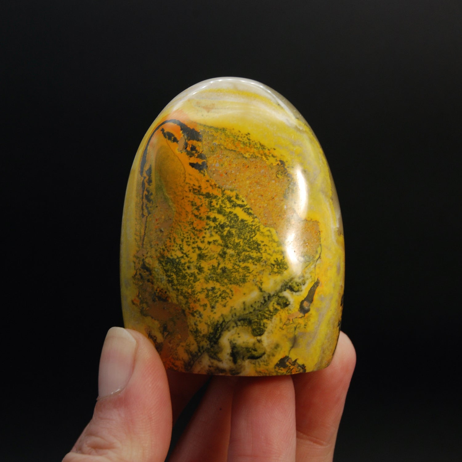 Bumblebee Jasper Crystal Freeform Tower, Indonesia
