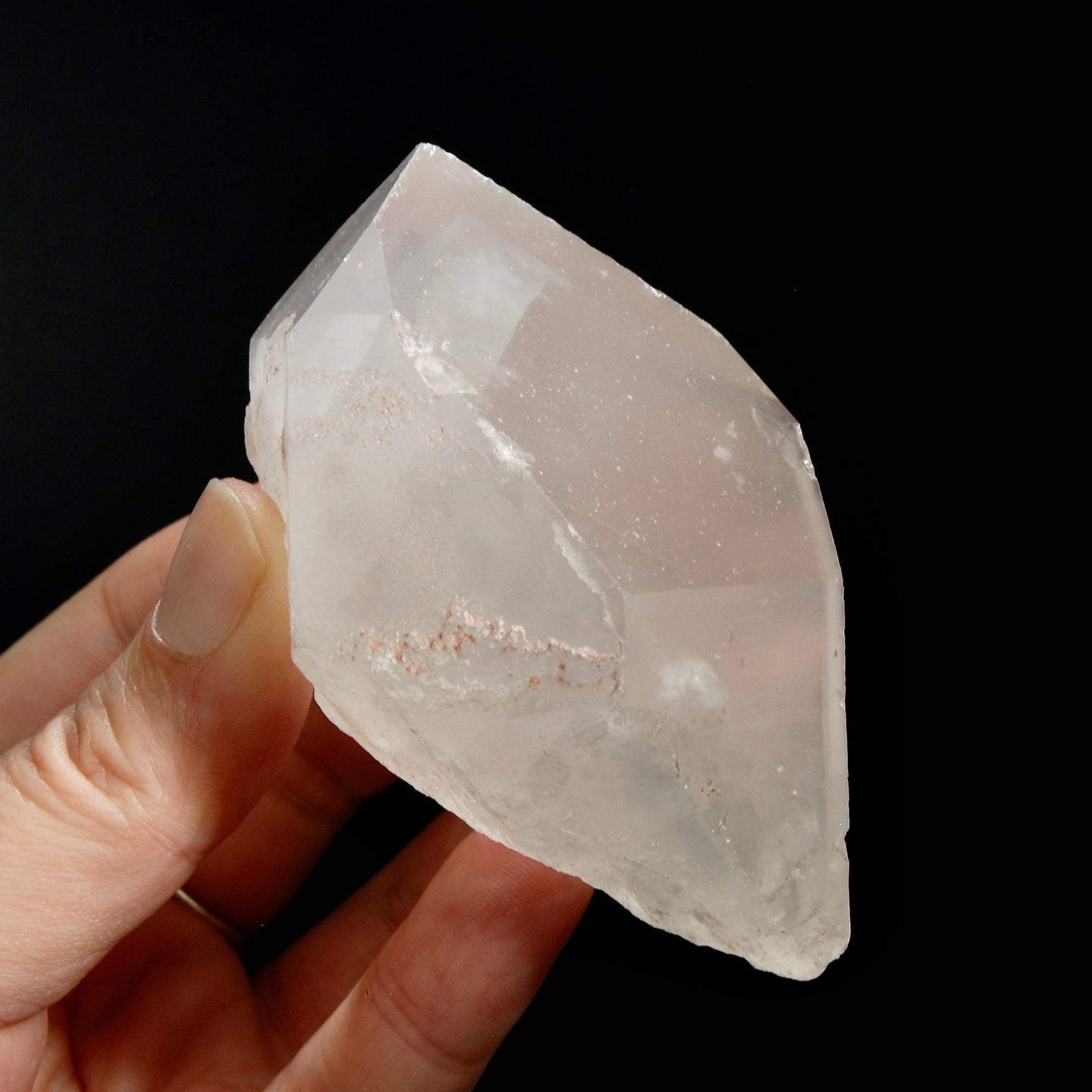 RARE Trans Channeler Pink Lithium Lemurian Seed Quartz Crystal, Record Keepers Phantom Pyramid, Brazil