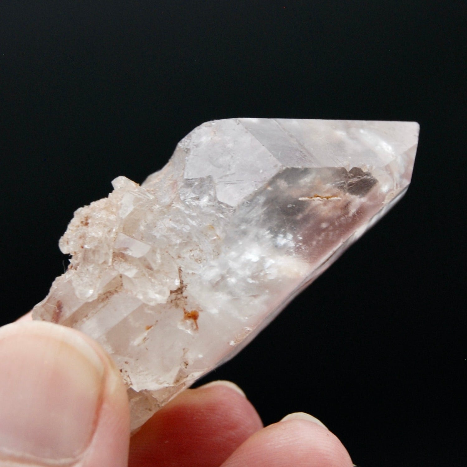 Pink Lithium Lemurian Quartz Crystal Starbrary, Brazil