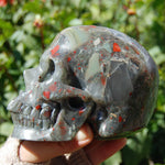 African Bloodstone Crystal Skull 