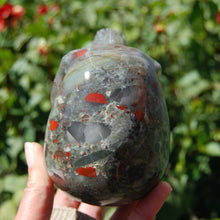 Load image into Gallery viewer, african Bloodstone Crystal Skull 
