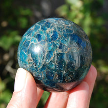 Load image into Gallery viewer, Blue Apatite Crystal Sphere

