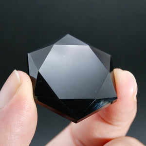 Rainbow Obsidian Crystal Star of David Sacred Geometry