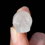 1in Clear Quartz Carved Crystal Skull