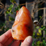 Carnelian Crystal Flame, Carnelian Agate Freeform Tower, Madagascar