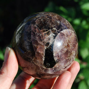 Super Seven Cacoxenite Amethyst Crystal Sphere