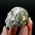 Bumblebee Jasper Carved Crystal Skull, Indonesia