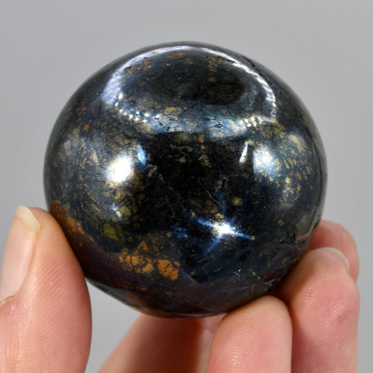 RARE Covellite Crystal Sphere, AAA Top Quality Blue Covelite, Peru