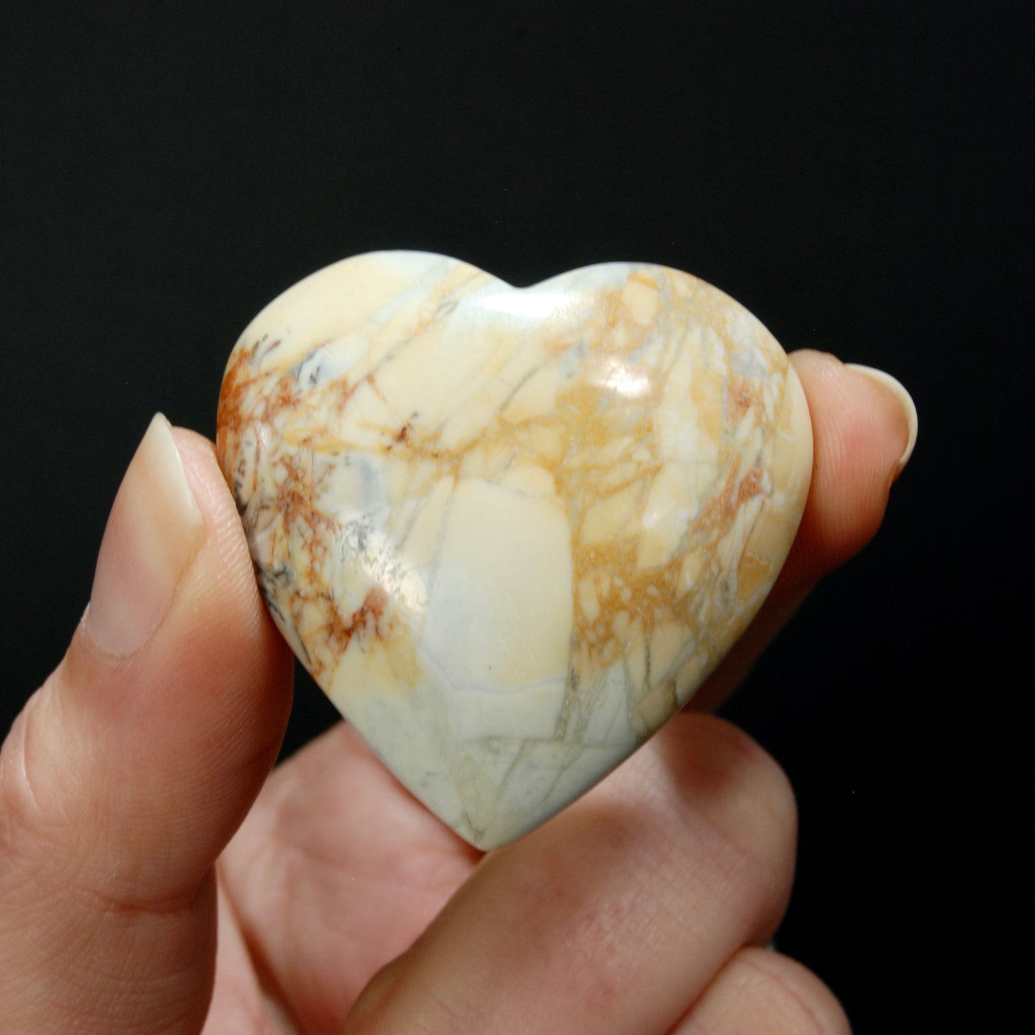 Maligano Jasper Heart, Healing Crystals, Indonesia
